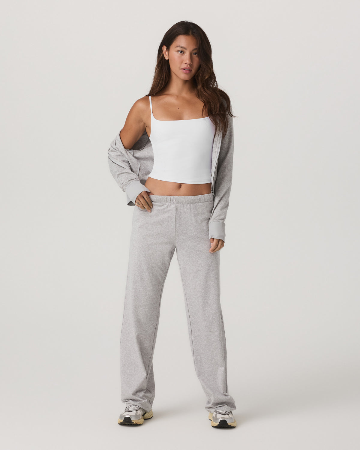 Women|New Vuori Women's Halo Modern Straight Leg Pant-Short Pale Grey