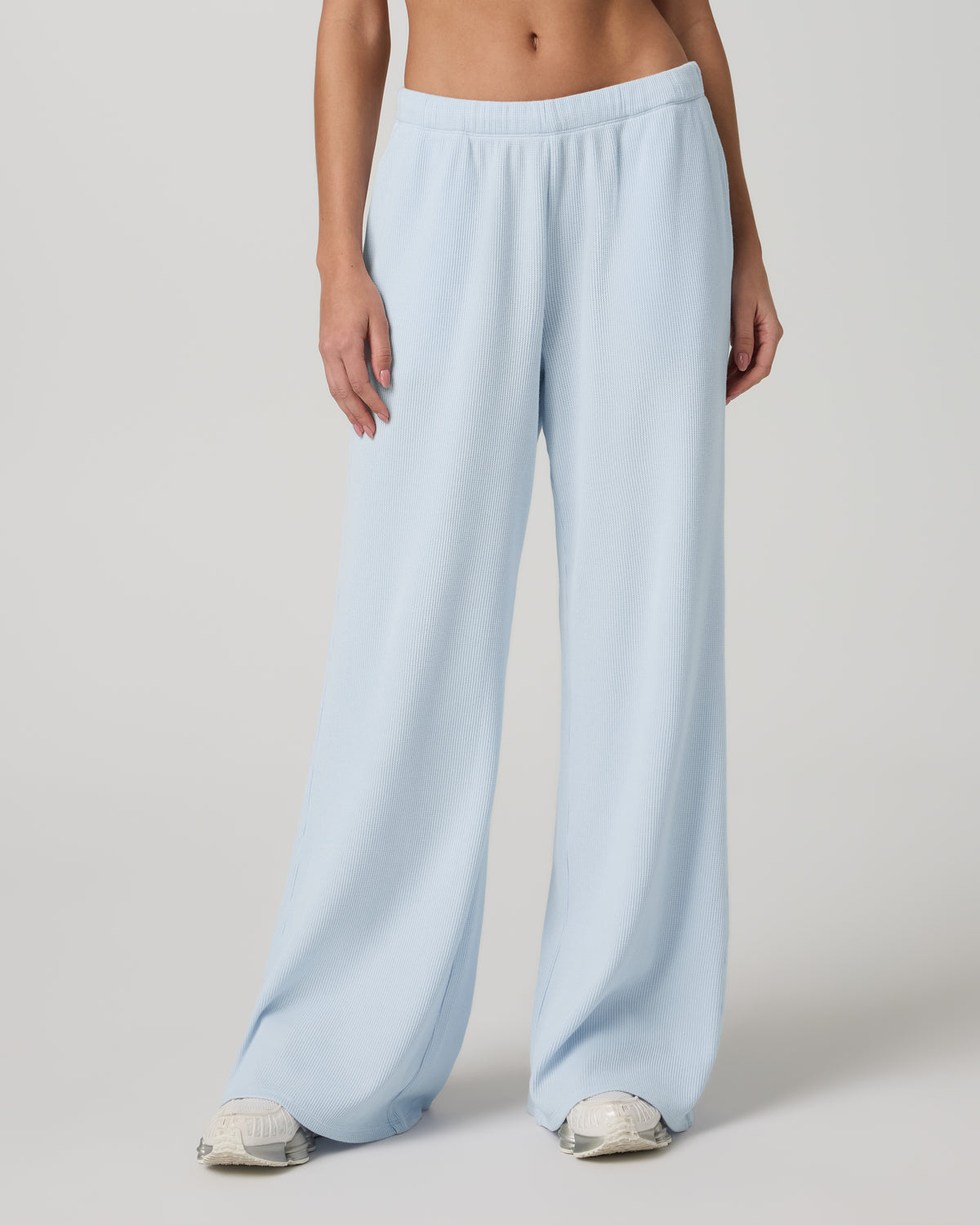 Women|New Vuori Waffle Wideleg Pant Women's Soft Sky Waffle Knit Pants