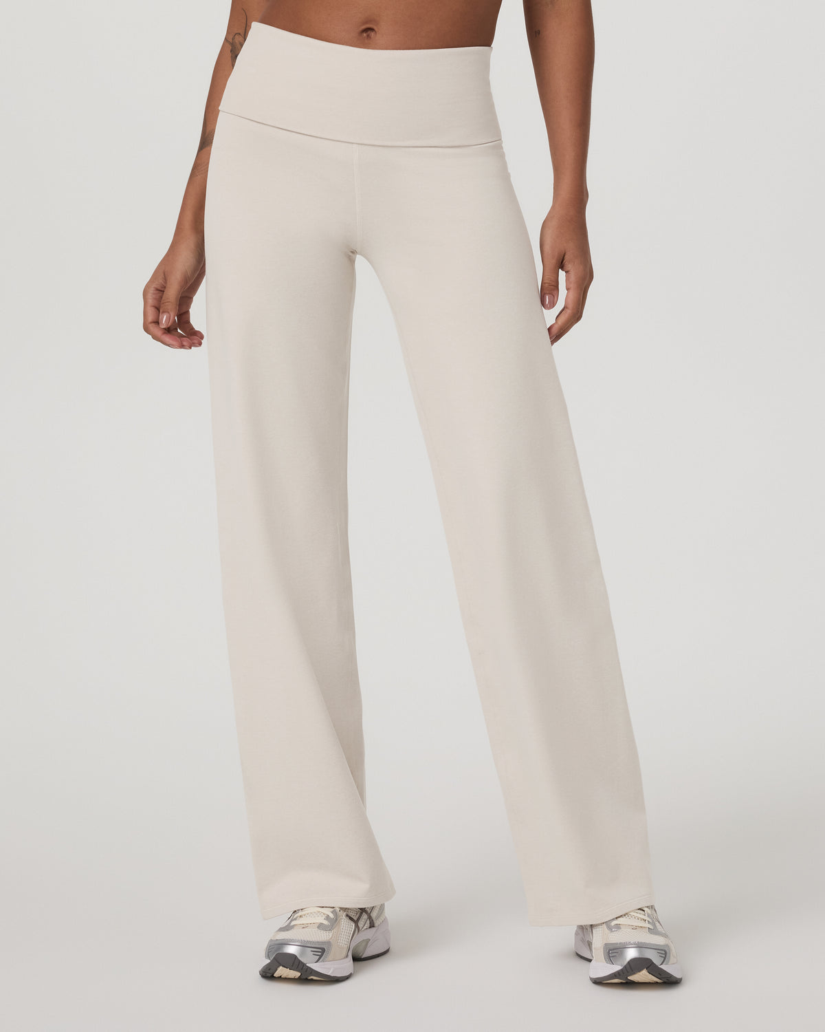 Women|New Vuori Granite Foldover Straight Leg Women's Oatmeal Heather Pant