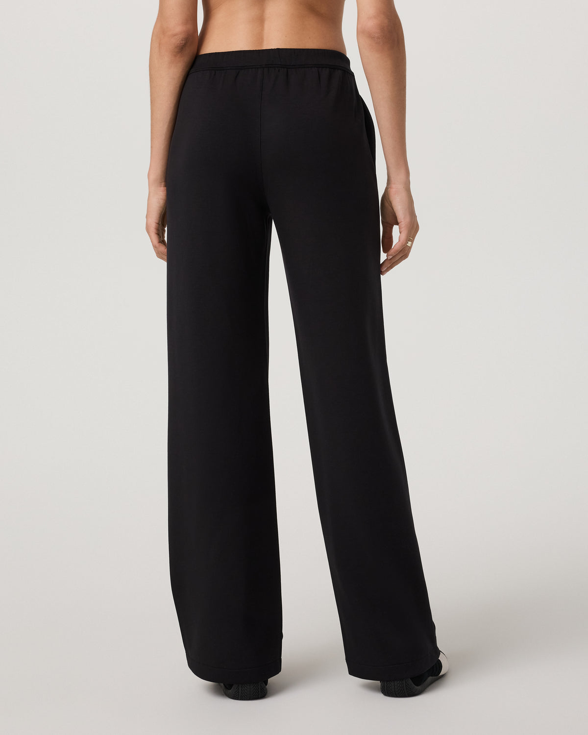 Women Vuori Compose Wideleg Pant Women's Black Mid-High Rise Pant