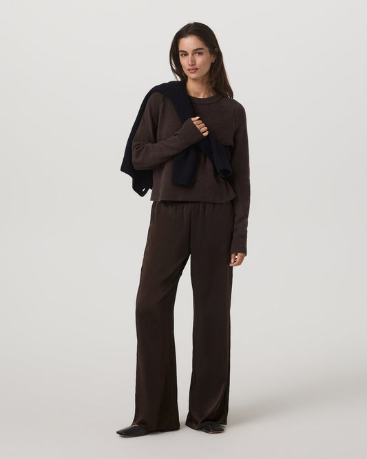 Women Vuori Nova Satin Wideleg Pant Women's Dark Java Pants