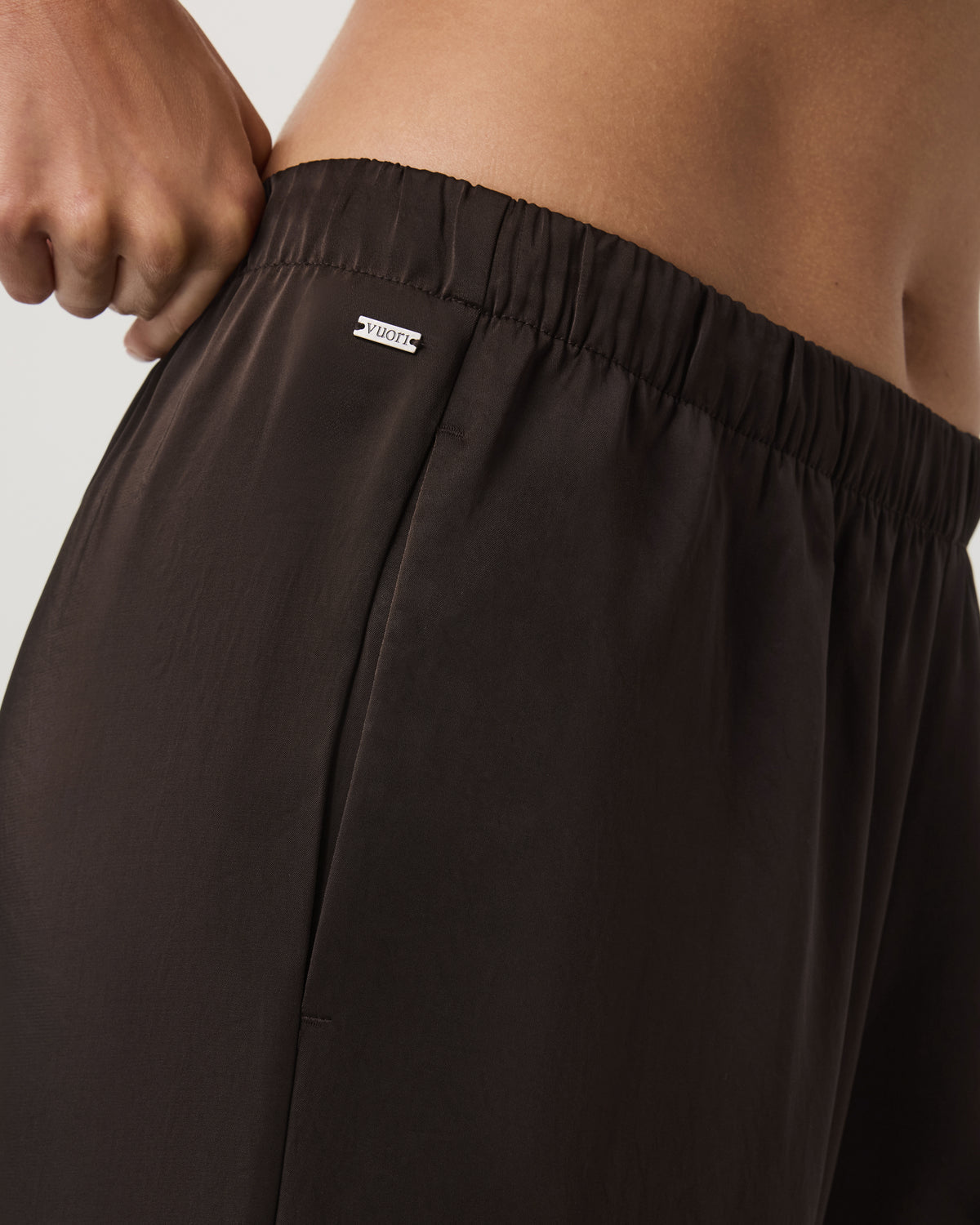Women Vuori Nova Satin Wideleg Pant Women's Dark Java Pants