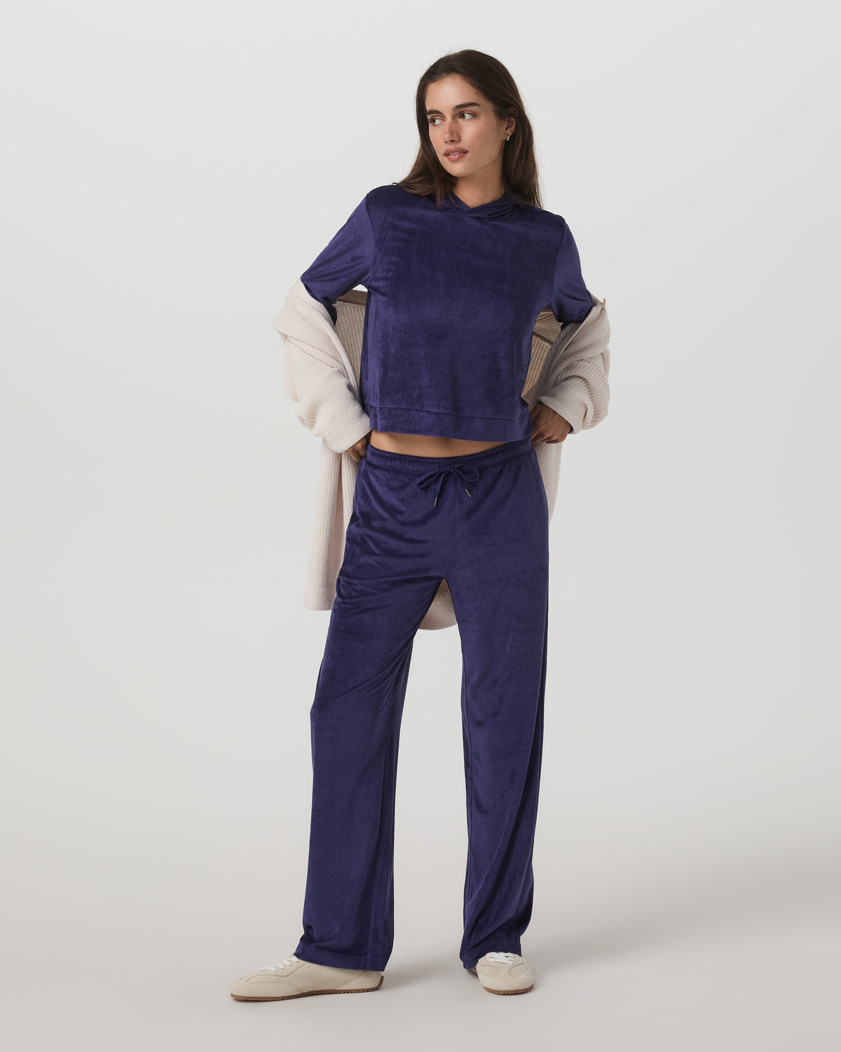 Women Vuori Haven Straight Leg Women's Stellar Sky Pull-On Pants