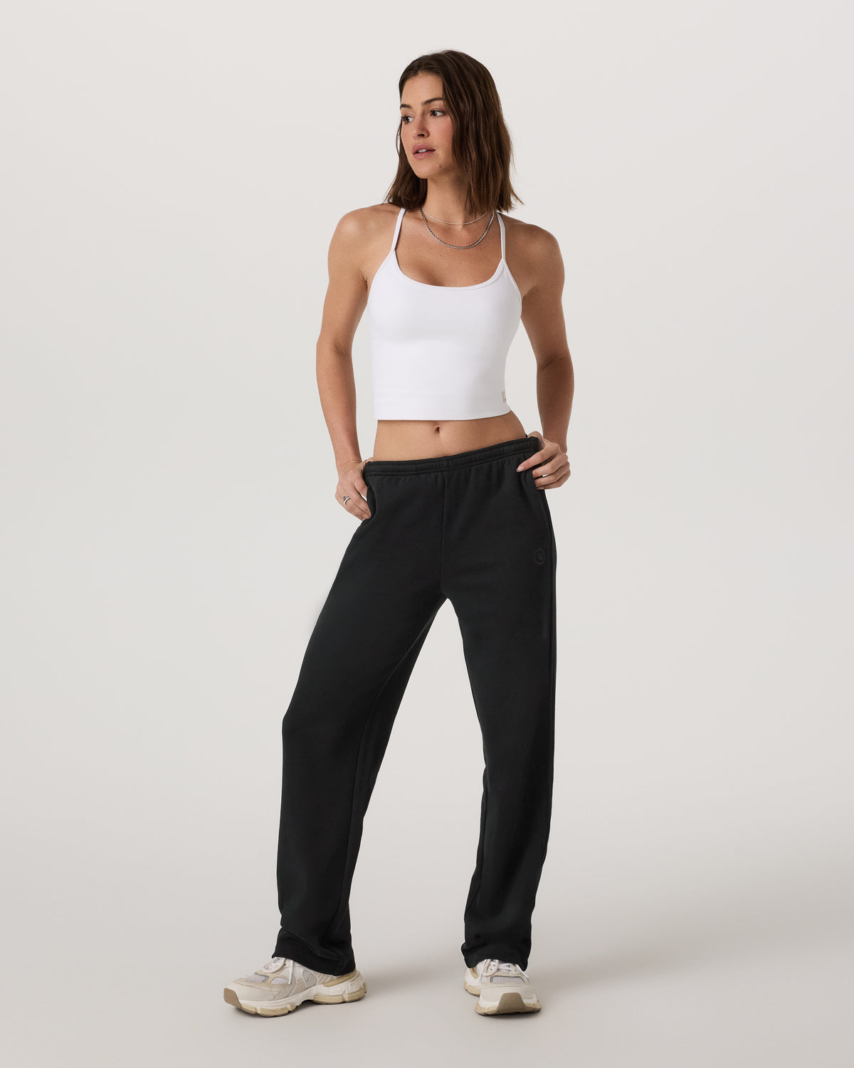 Women Vuori Sedona Straight Leg Sweatpant - Long Women's Black Pant