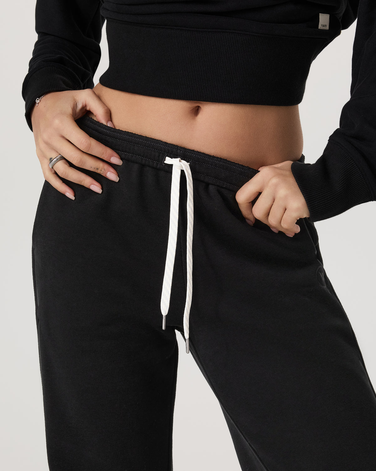 Women Vuori Sedona Straight Leg Sweatpant - Long Women's Black Pant