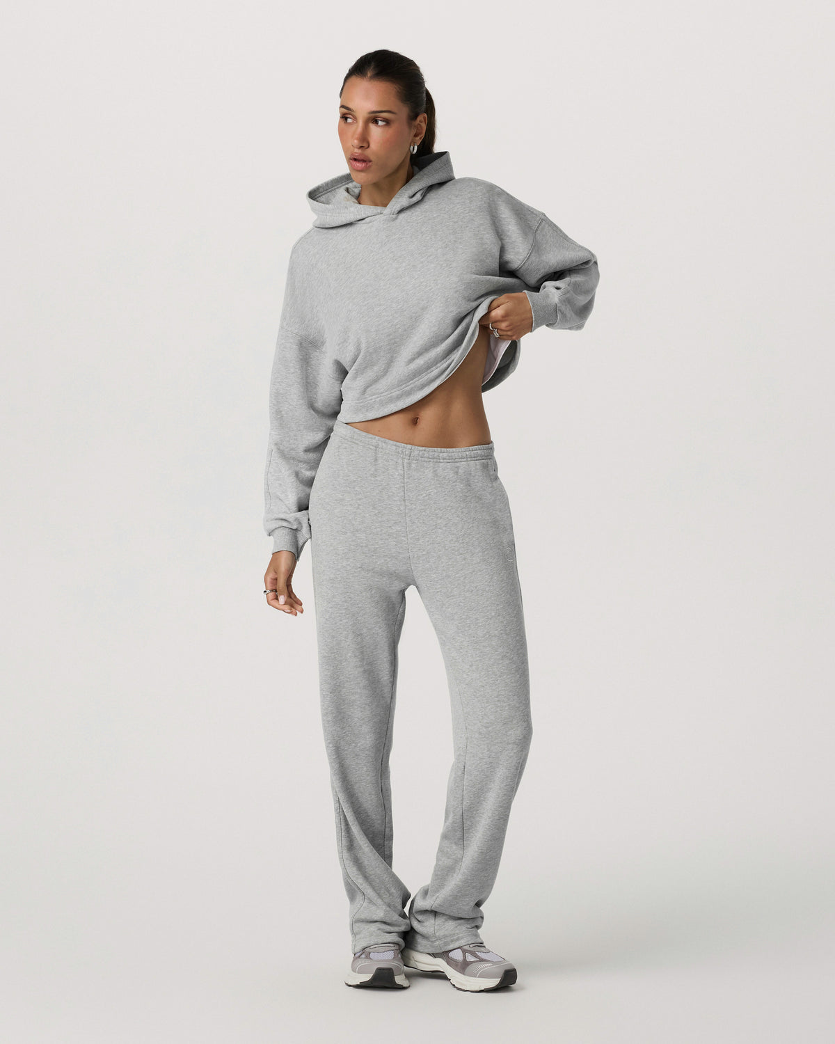 Women Vuori Sedona Straight Leg Sweatpant - Short Light Heather