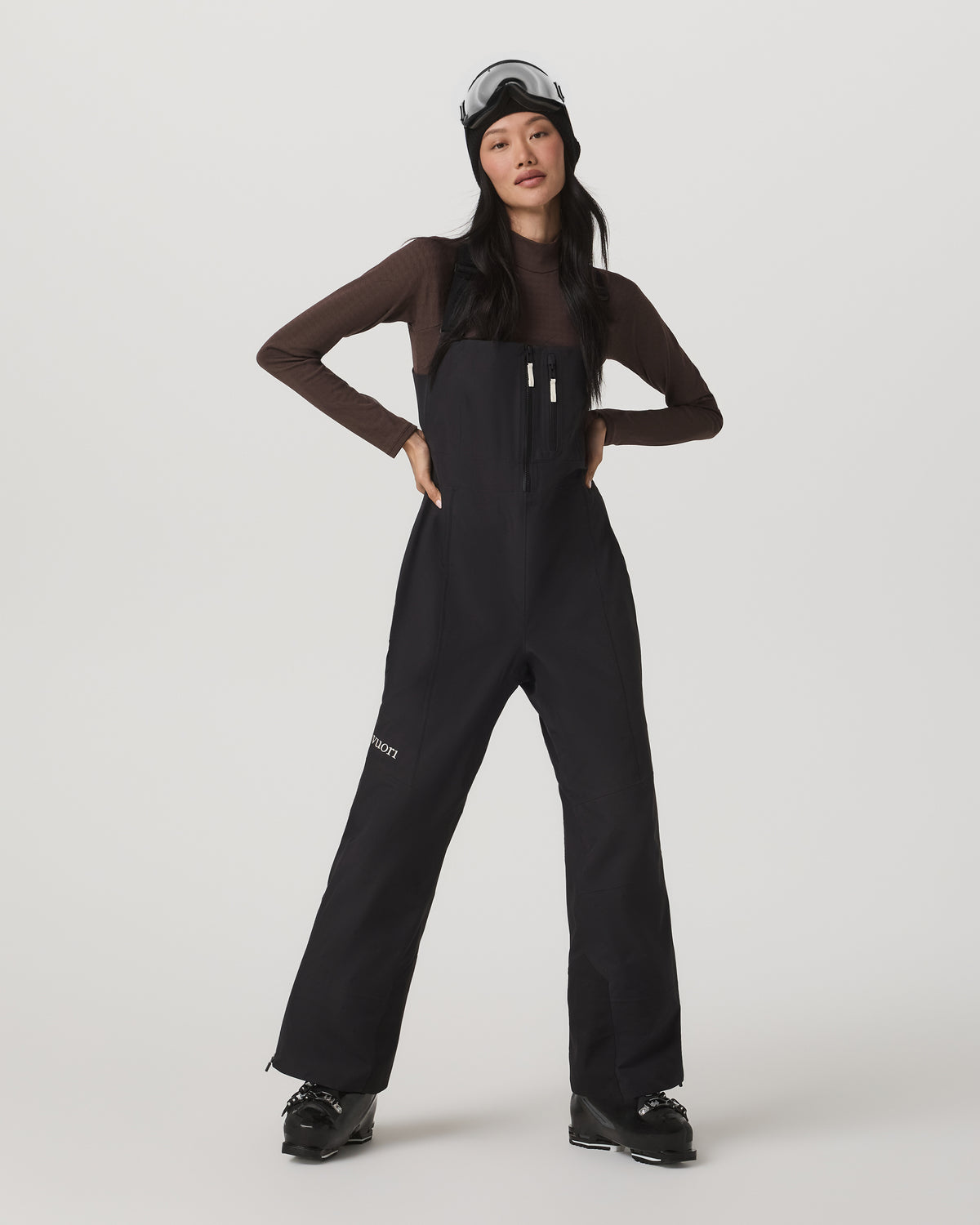 Women Vuori Women's Taika Snow Bib Black Ski/Board Bottoms