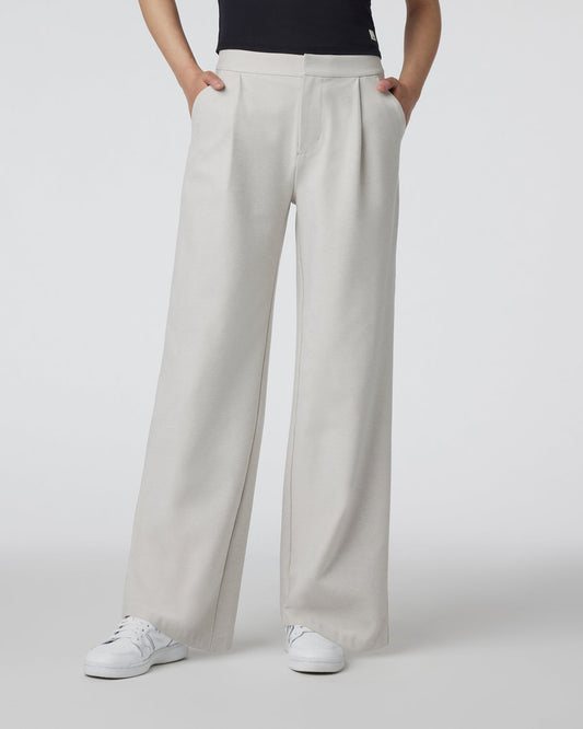 Women Vuori Elevation Trouser Ecru Heather High-Rise Pants