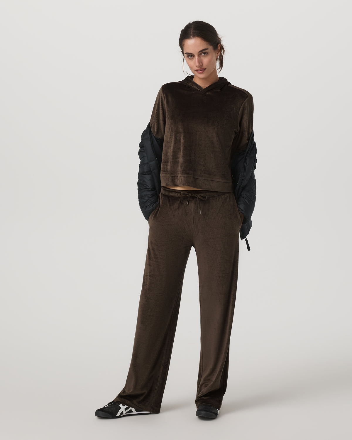 Women Vuori Haven Straight Leg Women's Dark Java Pull-On Pants