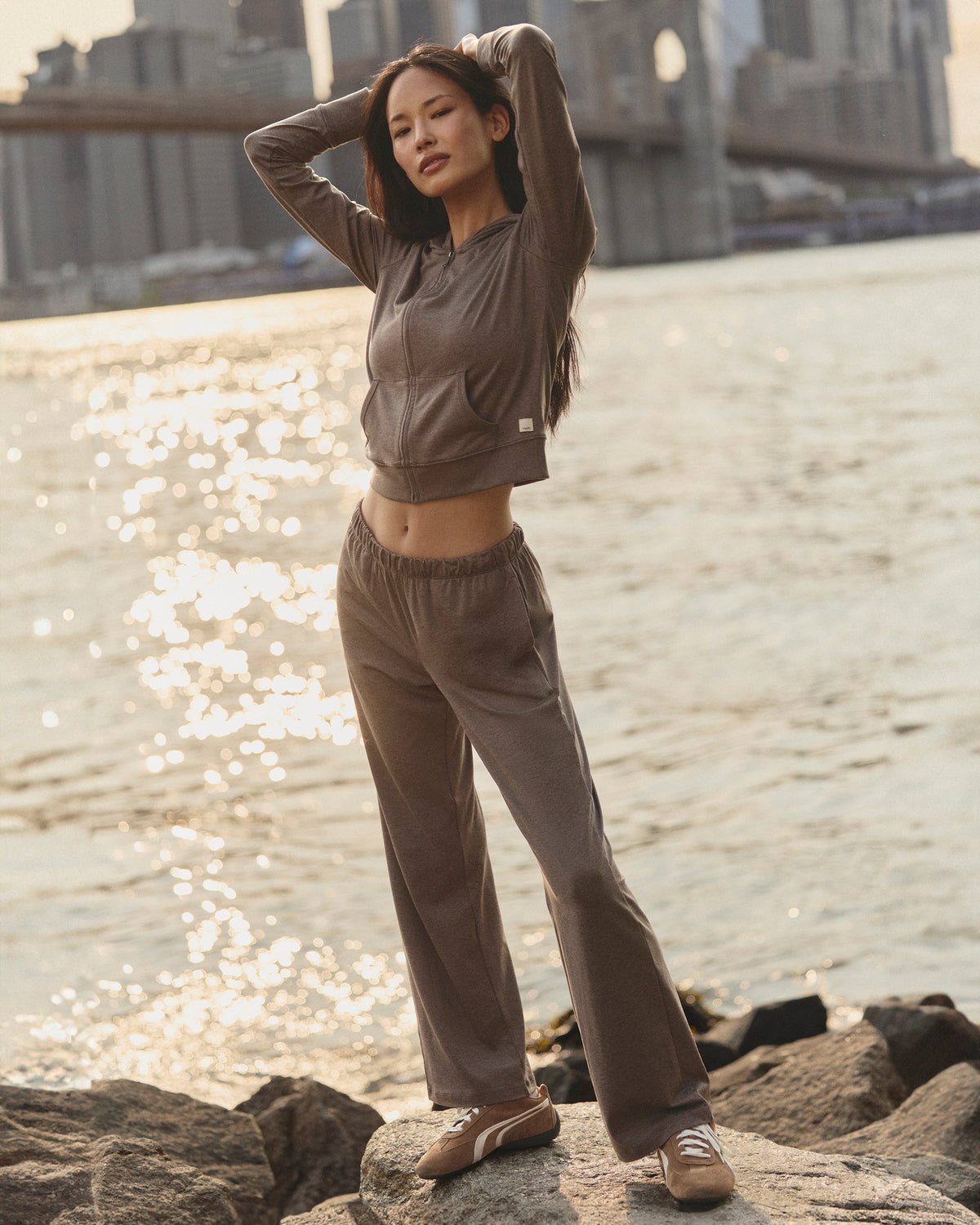 Women Vuori Halo Straight Leg Pant Women's Chia Heather Pants