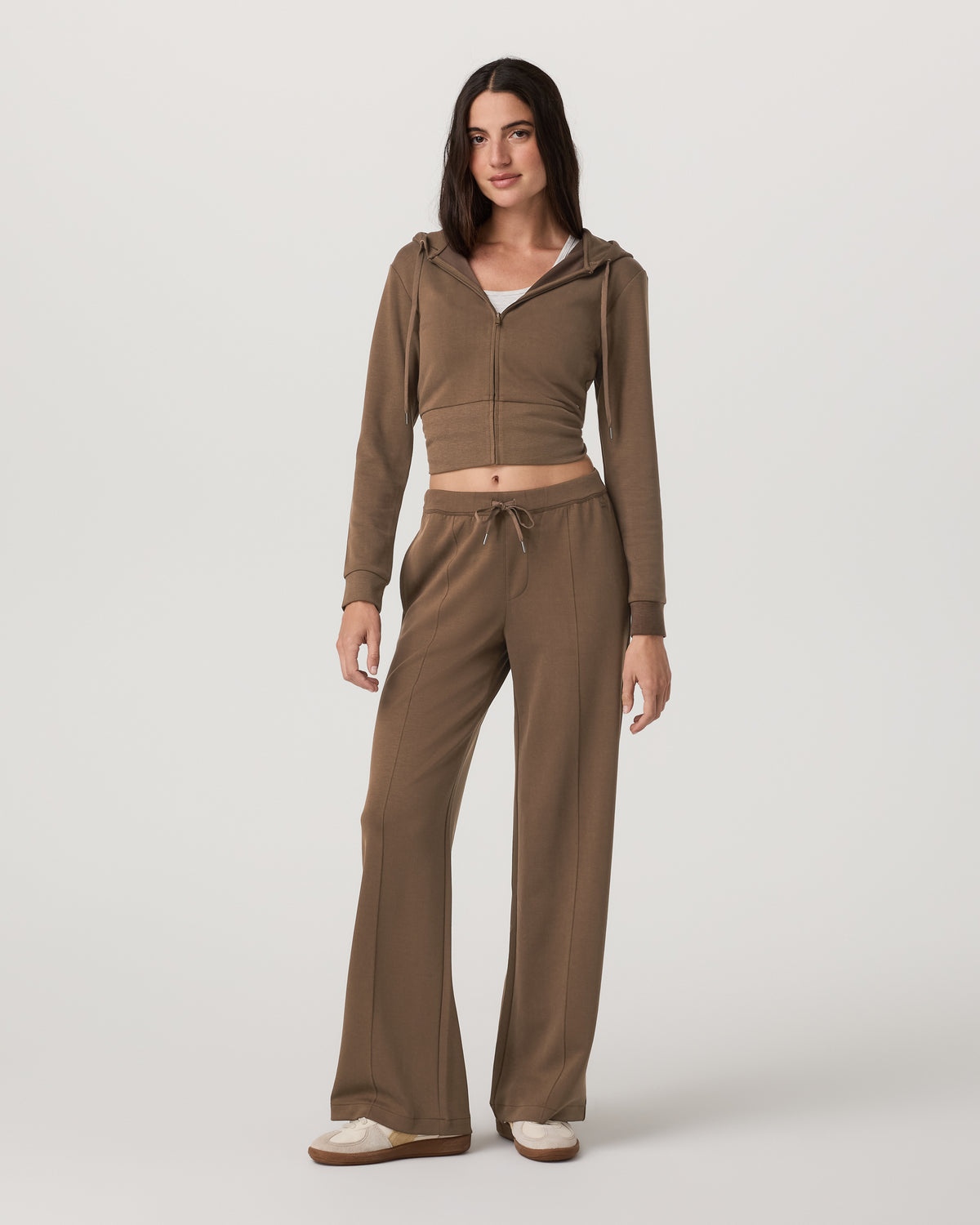 Women Vuori Compose Wideleg Pant Espresso Mid-High Rise Pants