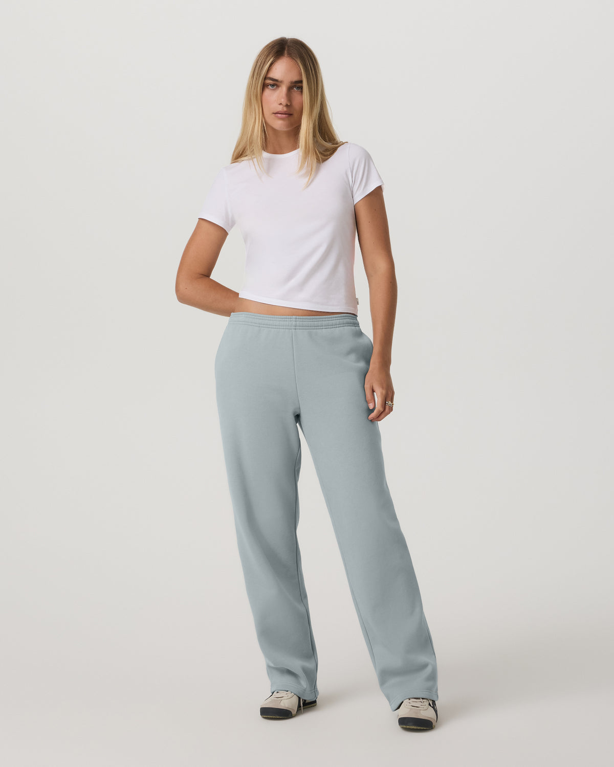Women Vuori Restore Straight Leg Sweatpant Women's Blue Haze Pants
