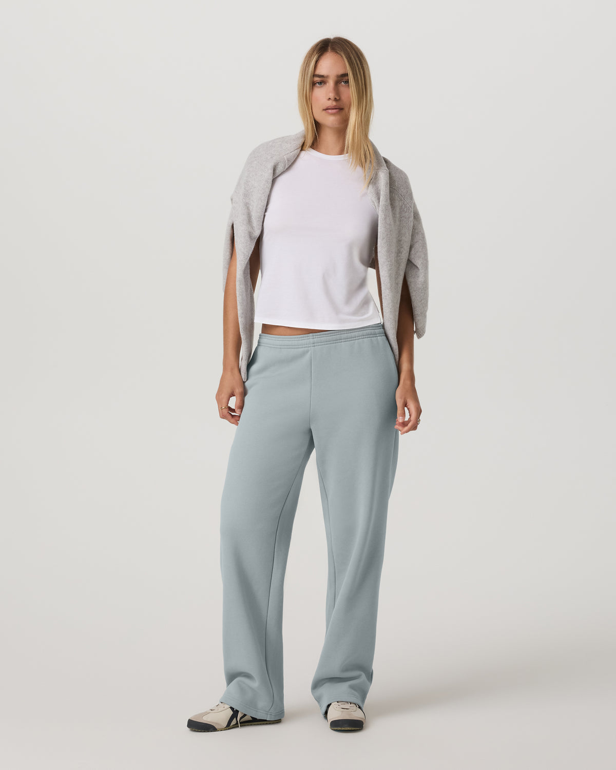 Women Vuori Restore Straight Leg Sweatpant Women's Blue Haze Pants