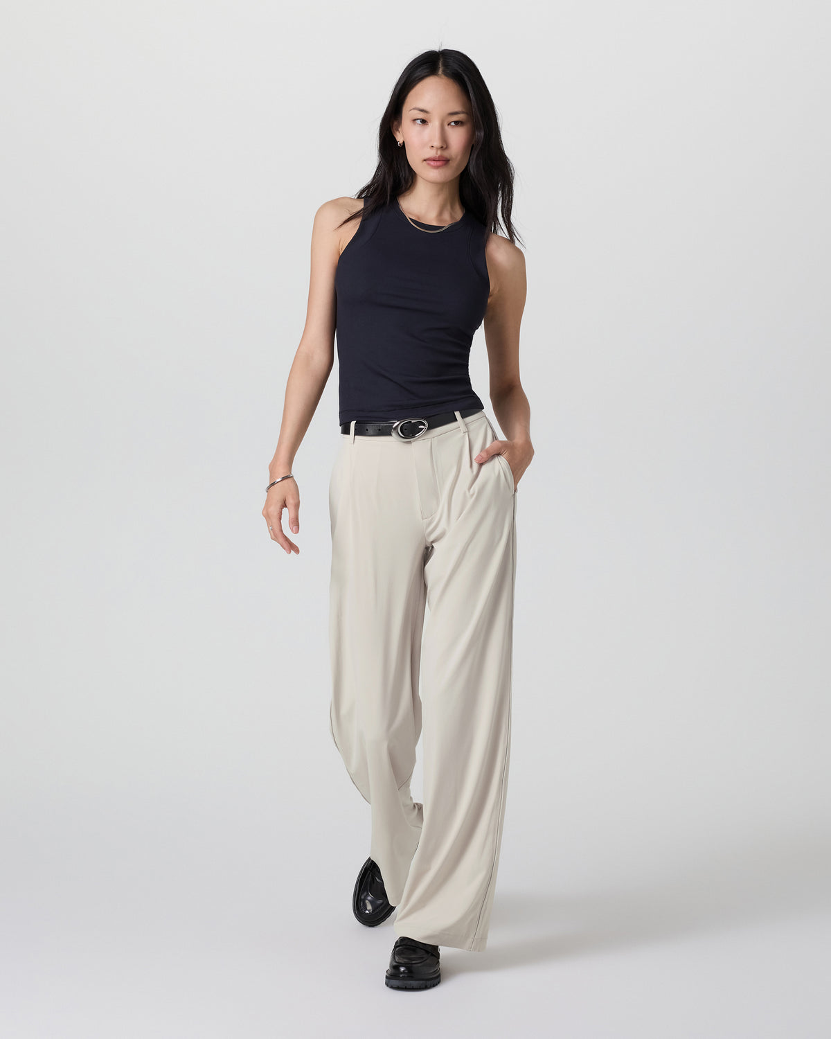 Women Vuori Villa Trouser-Short Mushroom Tailored Pants