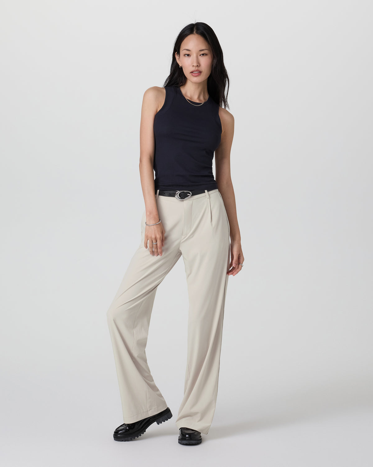 Women Vuori Villa Trouser-Long Mushroom Tailored Pants