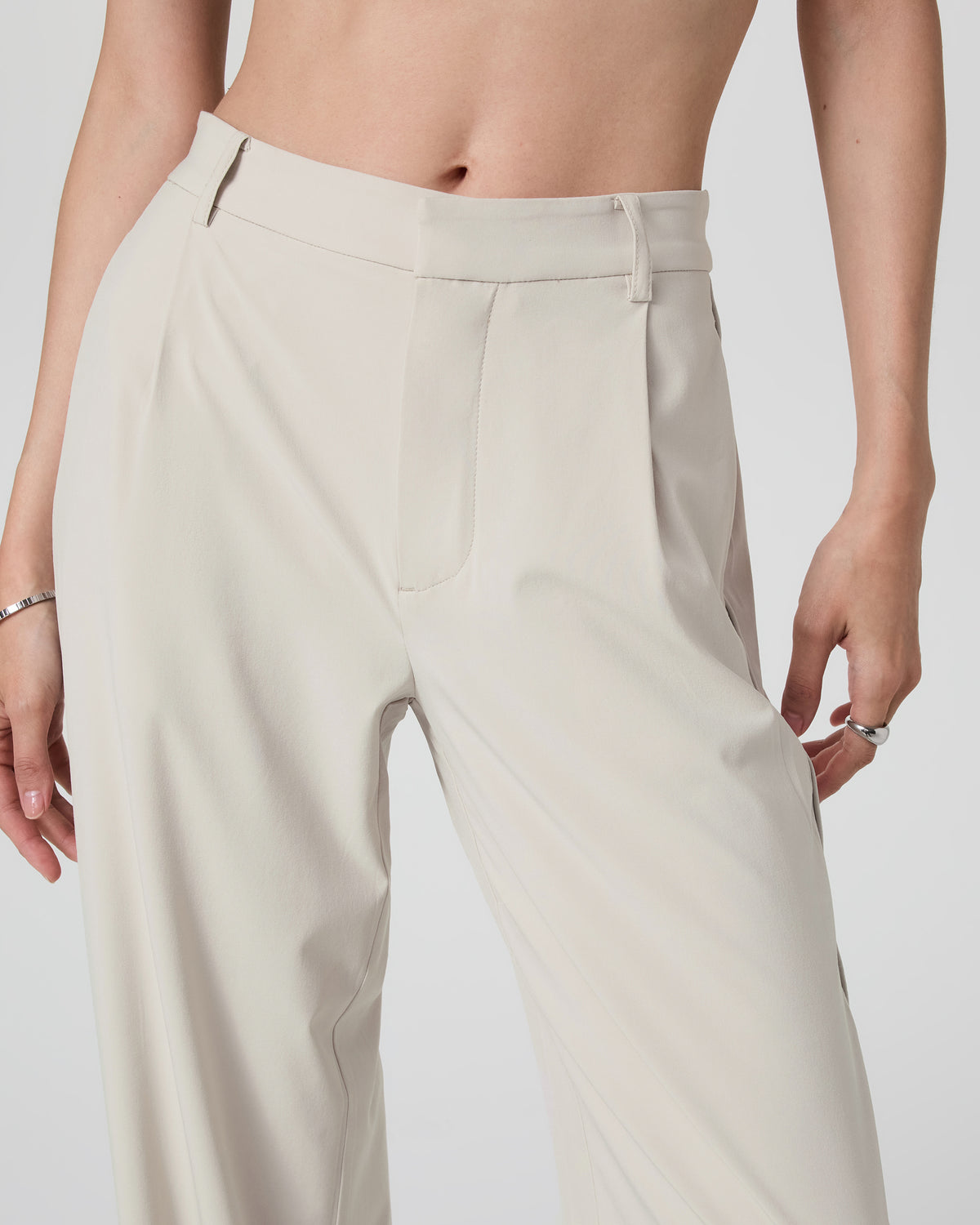 Women Vuori Villa Trouser-Long Mushroom Tailored Pants