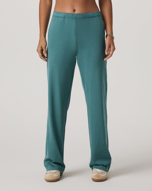 Women Vuori Halo Straight Leg - Long Women's Bluegrass Heather Pant