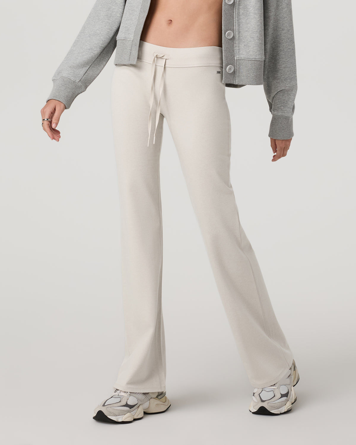 Women Vuori Halo Flare Pant Women's Ecru Heather Pants
