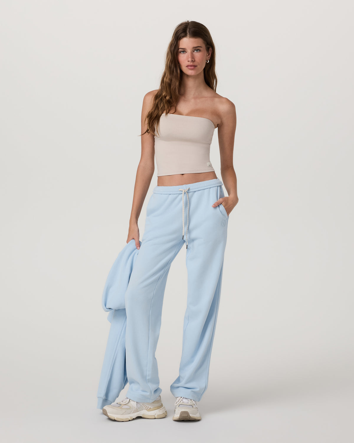 Women Vuori Sedona Straight Leg Sweatpant - Short Crystal Blue Pants