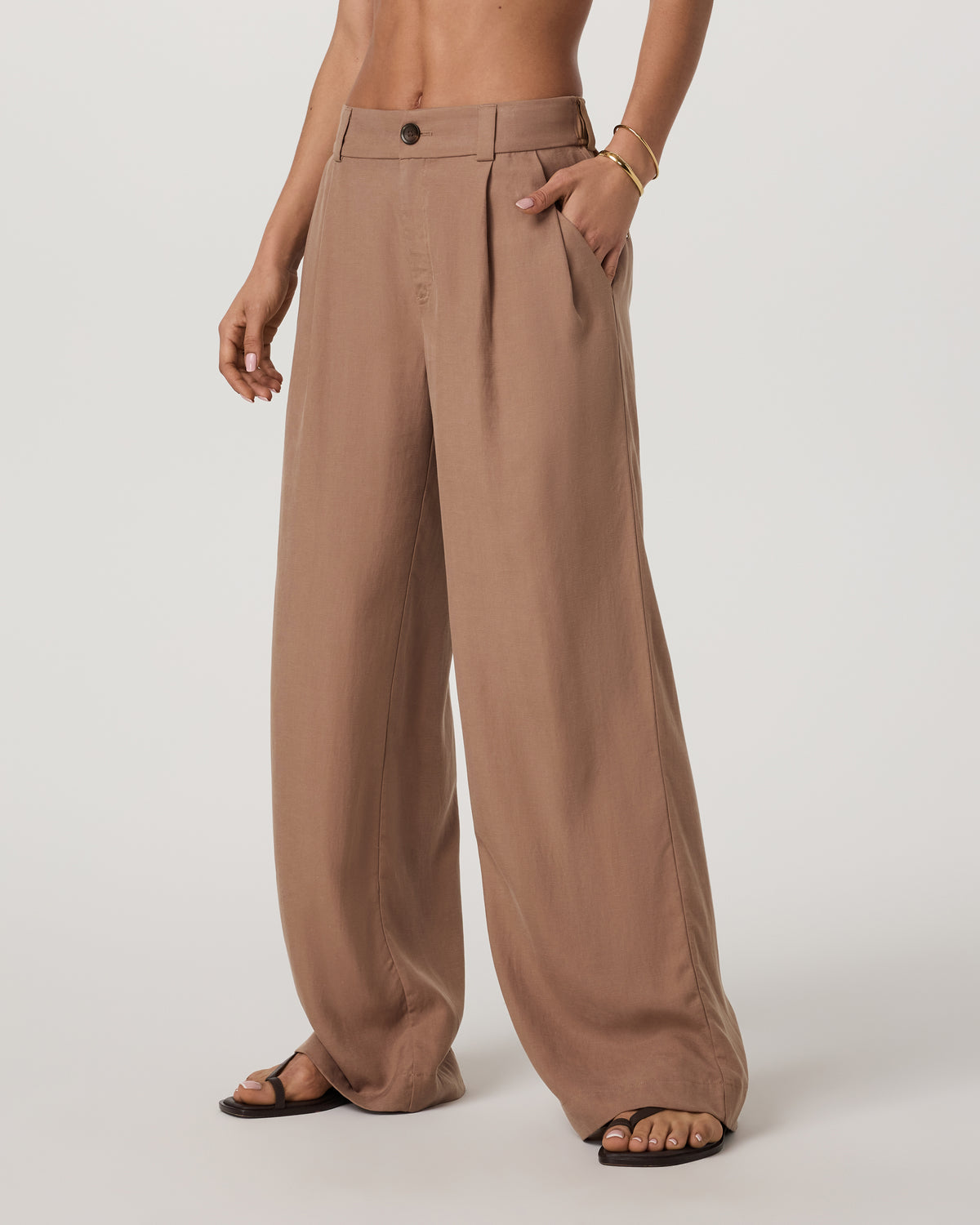 Women Vuori Trestles Twill Wideleg Women's Nutmeg Trouser Pants