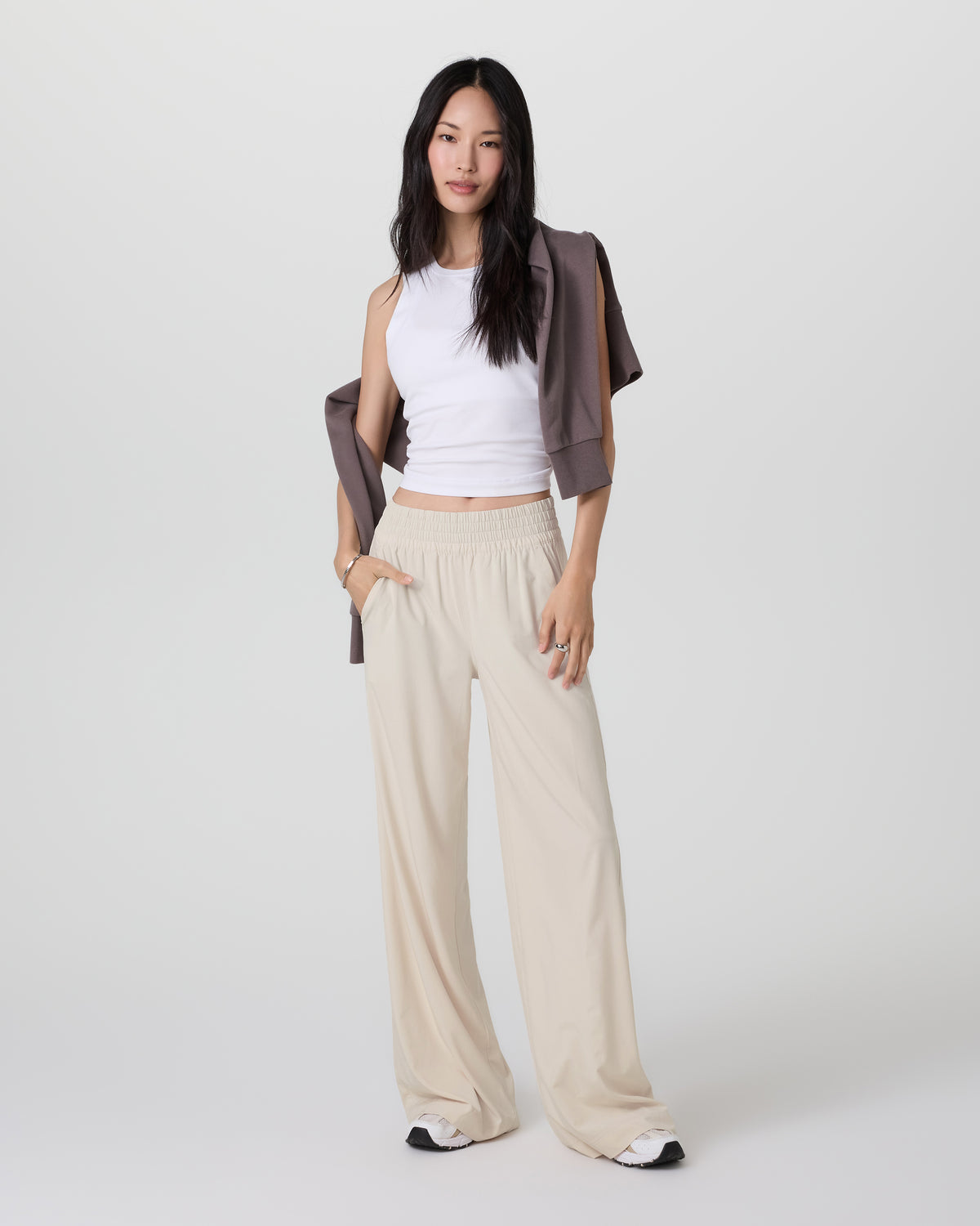 Women Vuori Villa Wideleg Pant - Long Women's Tall Milkweed Pants