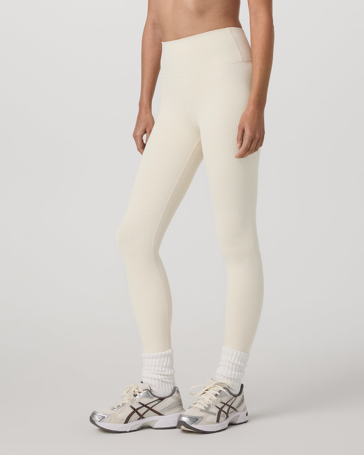 Women|New Vuori Micro Houndstooth Legging Natural Micro Houndstooth