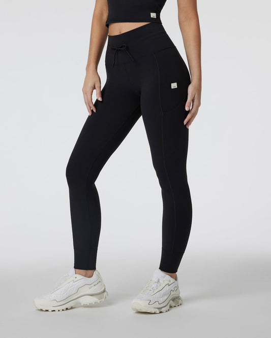 Women Vuori Daily Pocket Legging Black High Rise Leggings