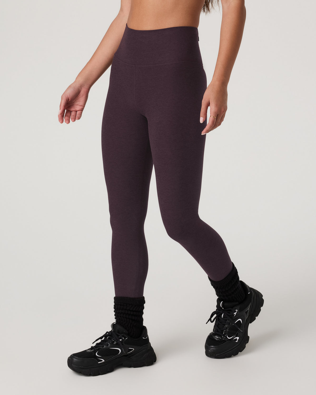 Women Vuori Clean Elevation Legging Women's Raisin Heather Legging