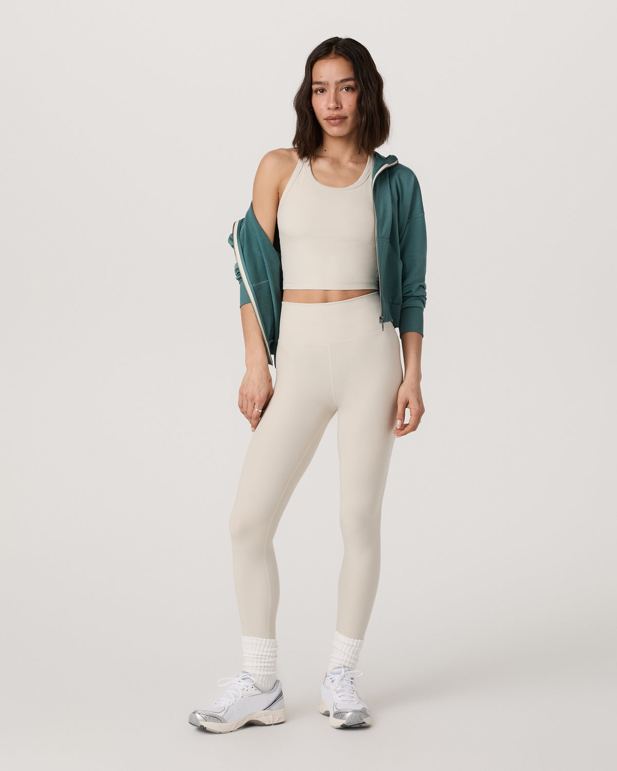 Women Vuori Clean Elevation Legging Women's Bone Heather Leggings
