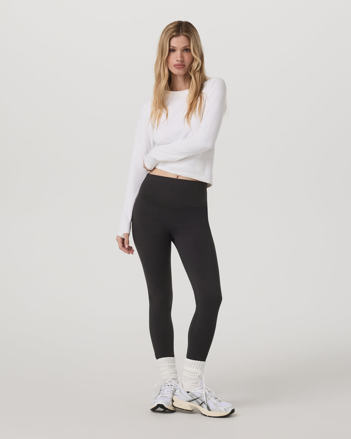 Women Vuori Chilled Out Legging Washed Black High-Waist Leggings