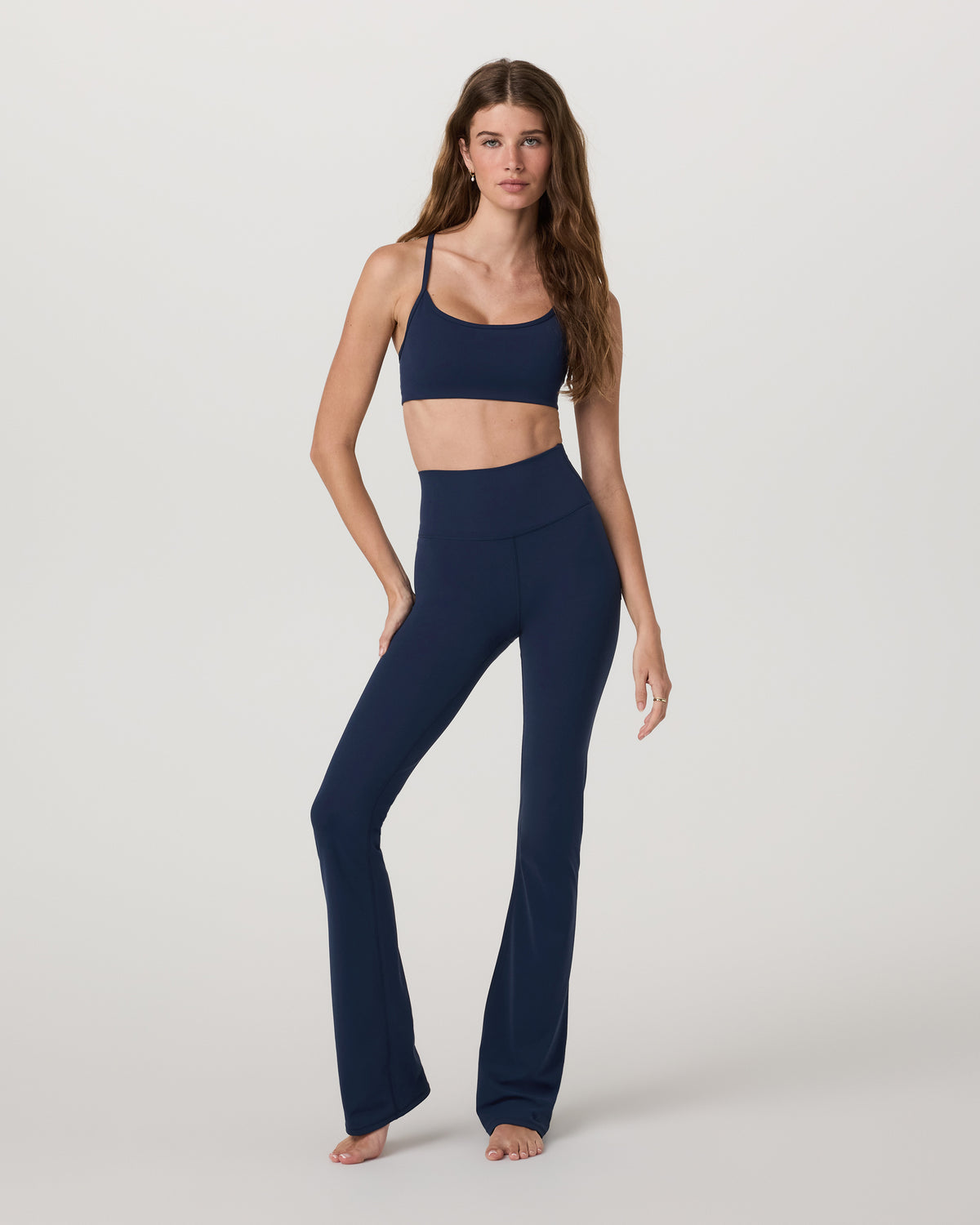 Women Vuori Vuori AllTheFeels™ Slim Flare Blue Coast Leggings