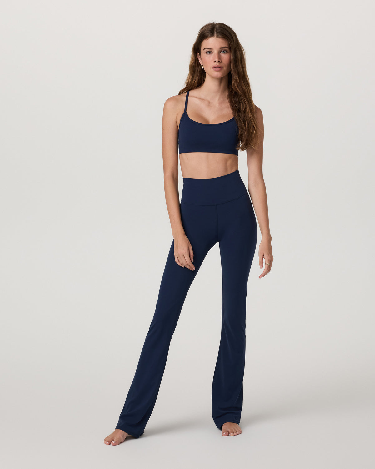 Women Vuori Vuori AllTheFeels™ Slim Flare Blue Coast Leggings