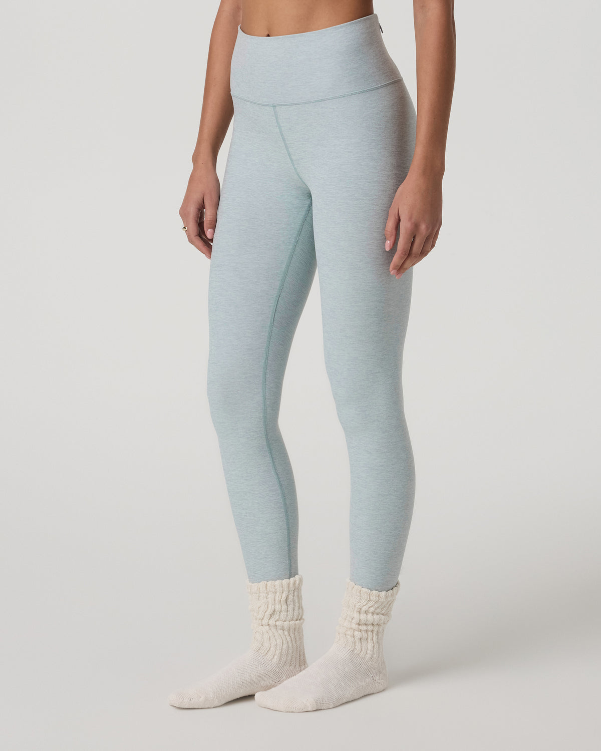 Women Vuori Clean Elevation Legging-Long Blue Haze Heather
