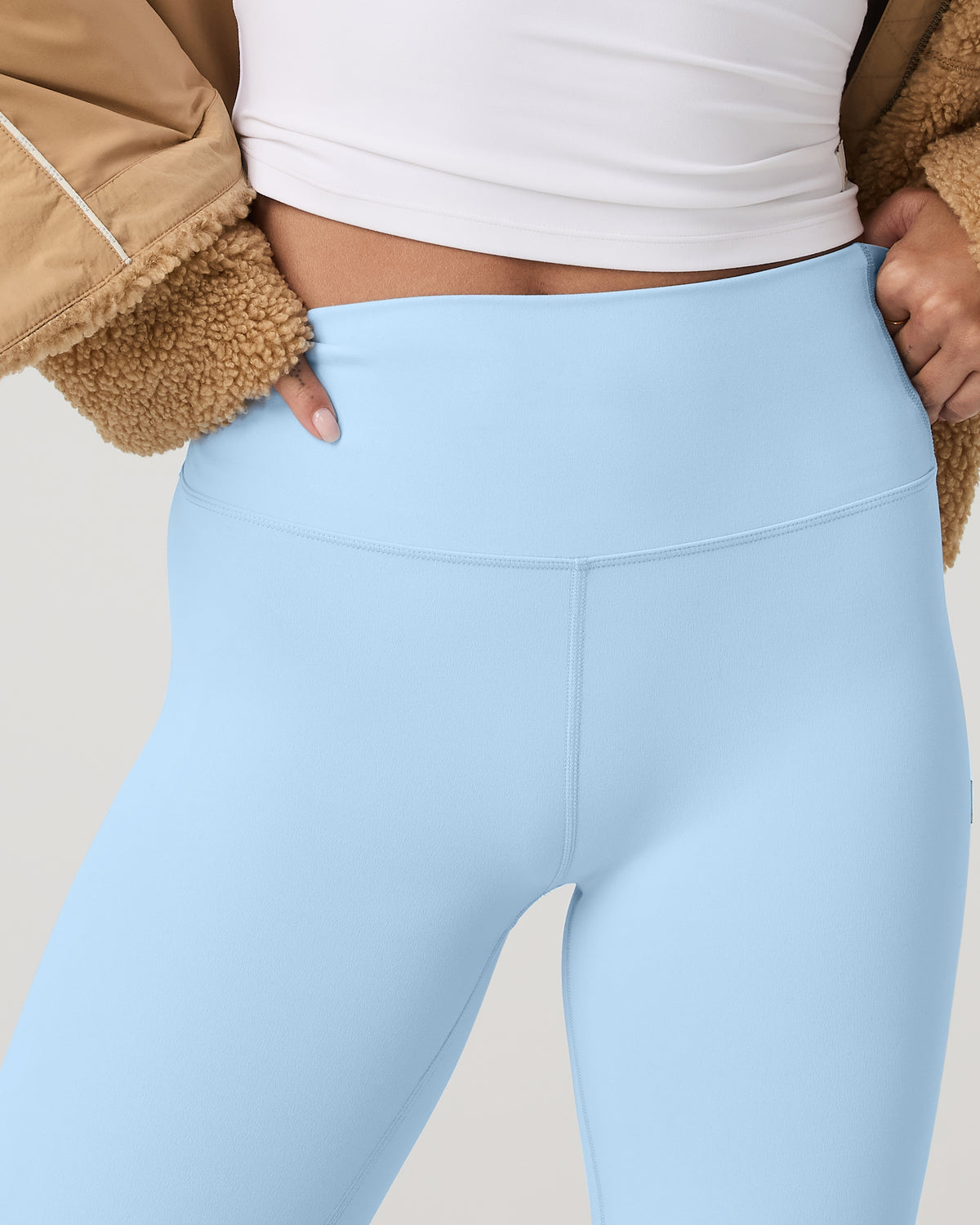 Women Vuori Vuori AllTheFeels™ Slim Flare Crystal Blue Leggings
