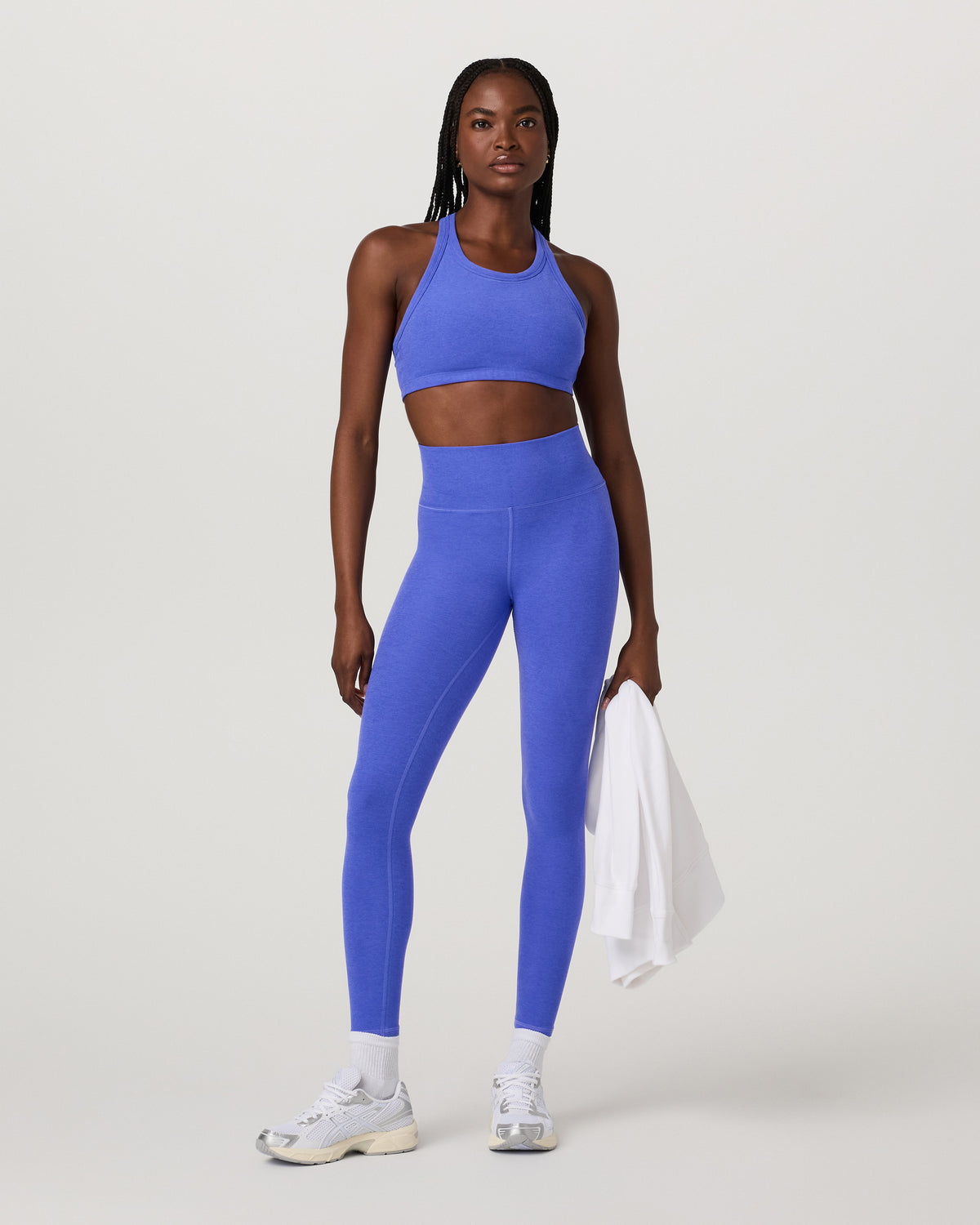 Women Vuori Clean Elevation Legging Women's Bright Iris Heather Leggings