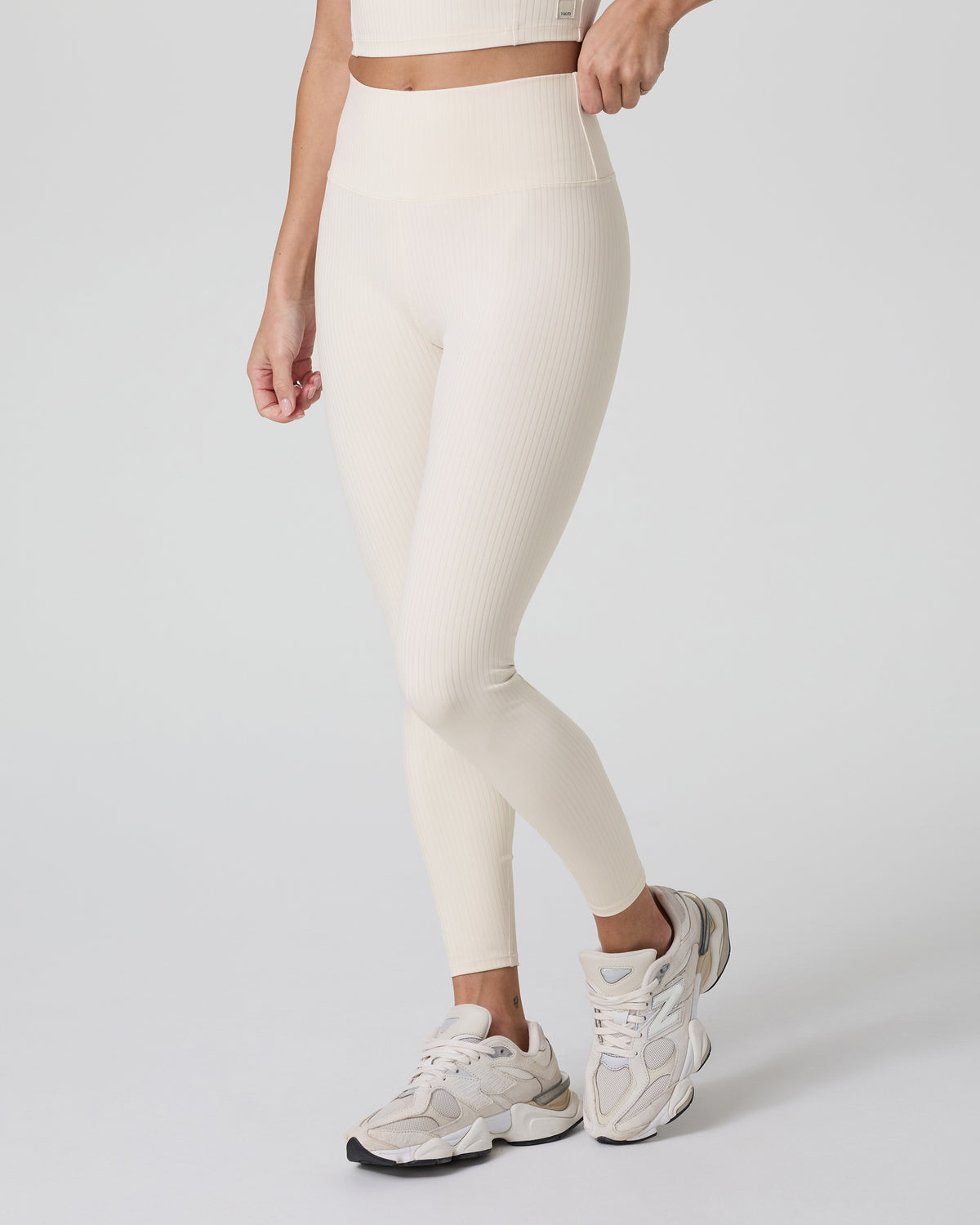 Women Vuori Inversion Rib Legging Marshmallow