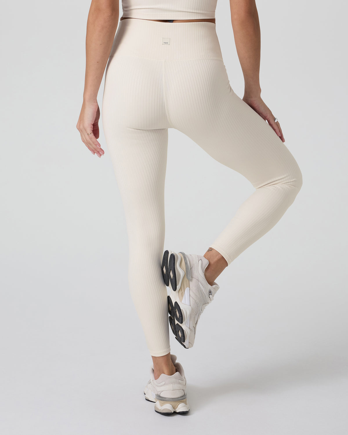 Women Vuori Inversion Rib Legging Marshmallow