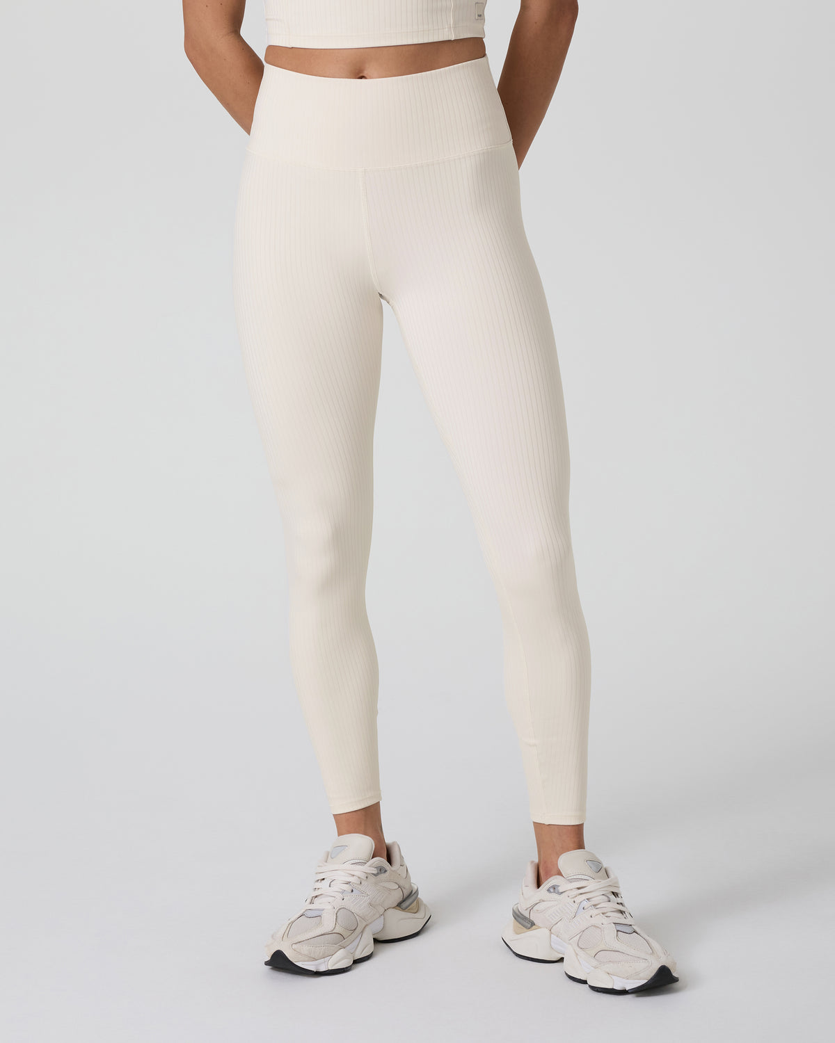 Women Vuori Inversion Rib Legging Marshmallow