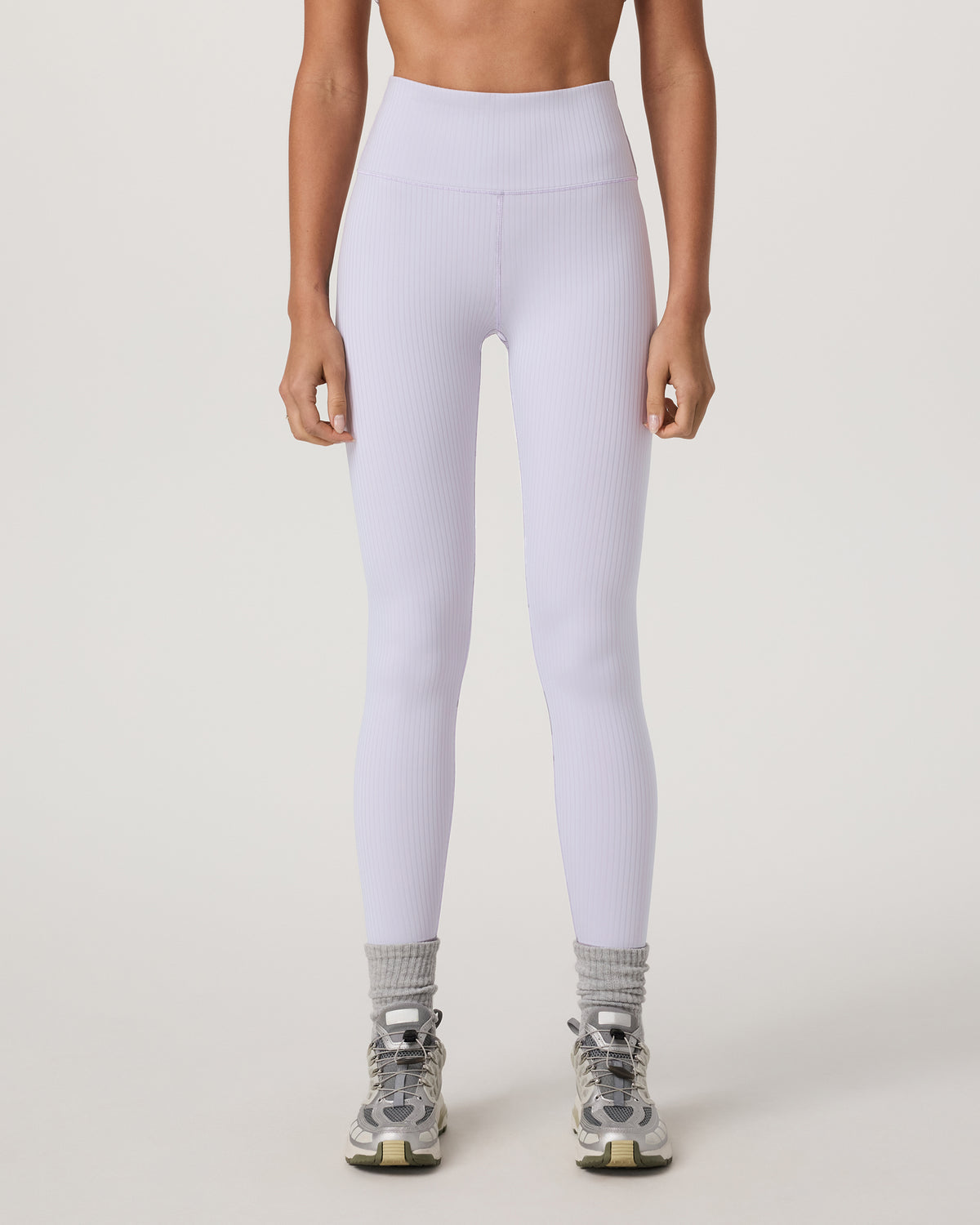 Women Vuori Inversion Rib Legging Women's Lavender Ice Leggings