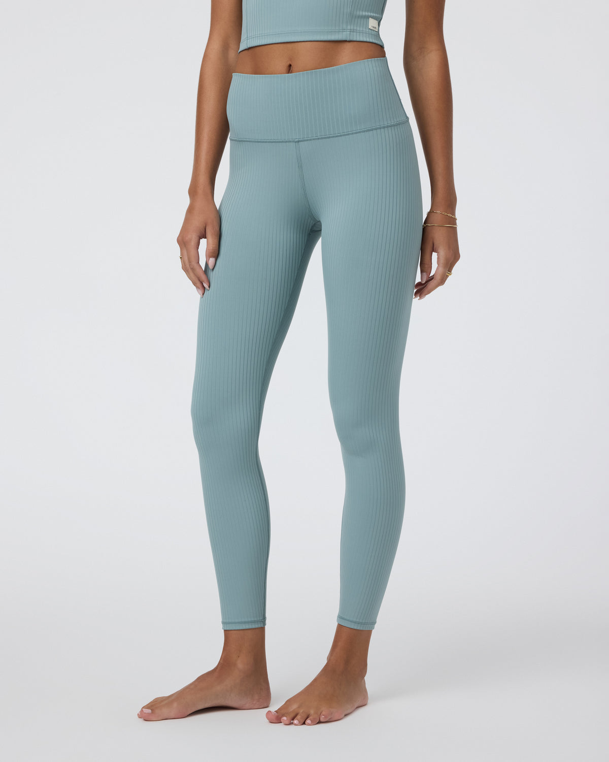 Women Vuori Inversion Rib Legging Mist