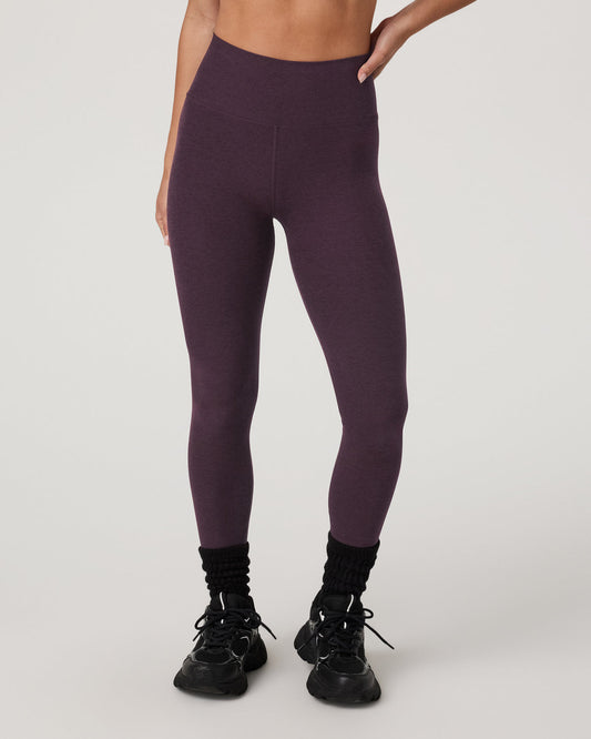 Women Vuori Clean Elevation Legging - Short Raisin Heather Leggings