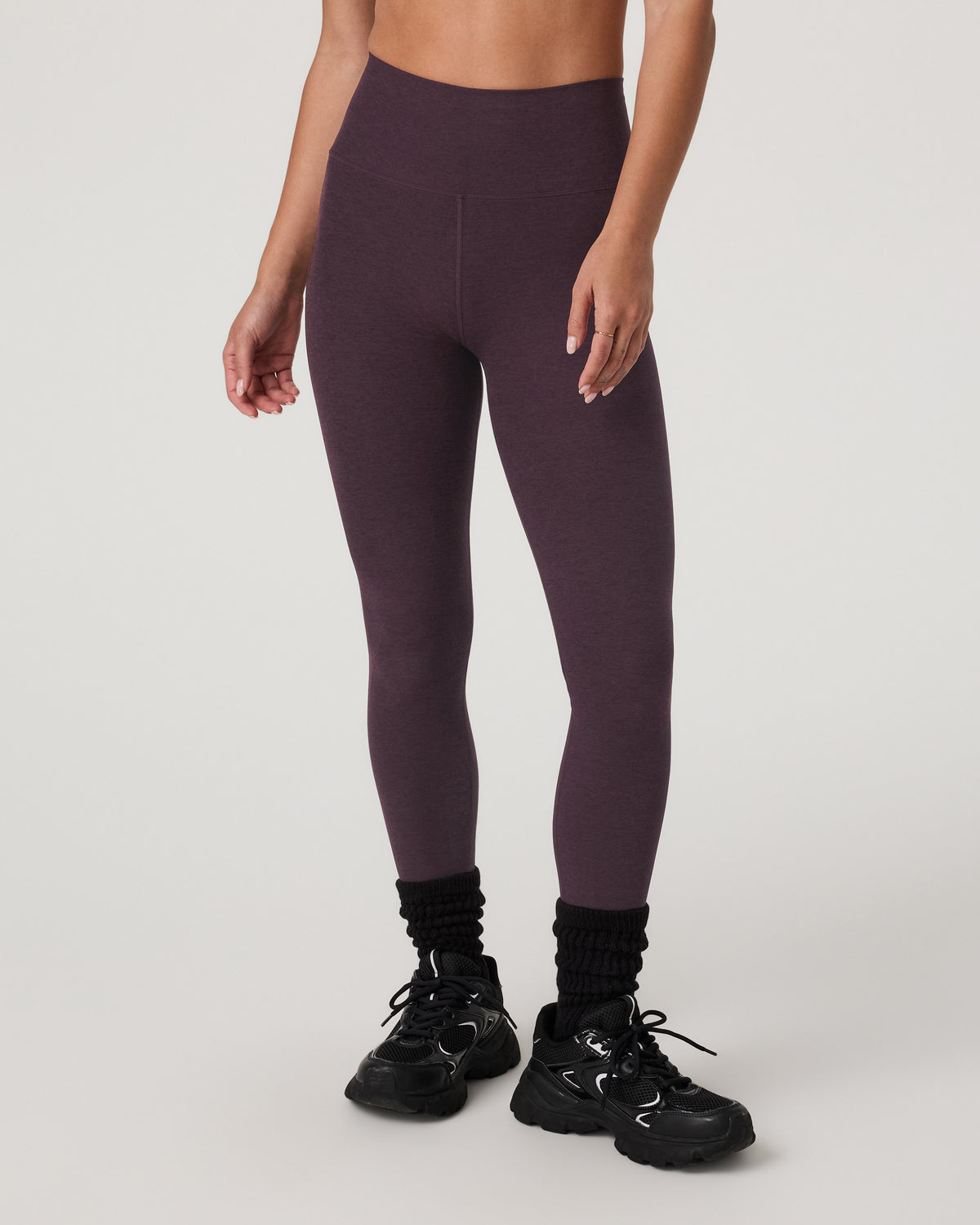 Women Vuori Clean Elevation Legging - Long Raisin Heather Leggings