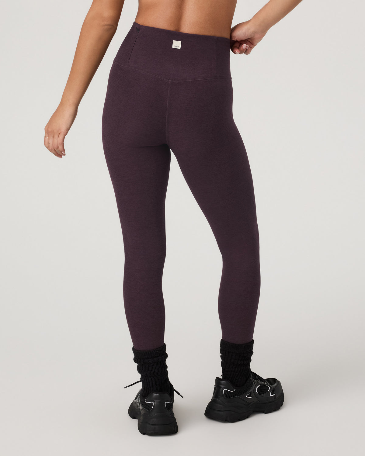 Women Vuori Clean Elevation Legging - Long Raisin Heather Leggings