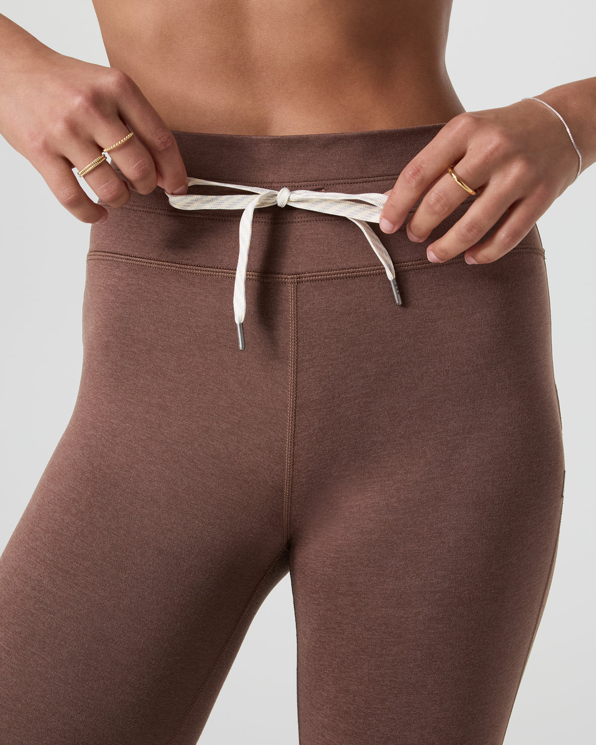 Women Vuori Halo Vintage Legging Chocolate Milk Heather