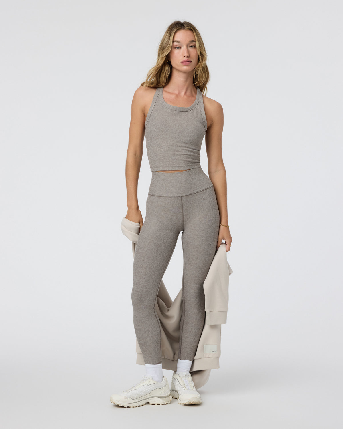 Women Vuori Clean Elevation Legging Cobblestone Heather