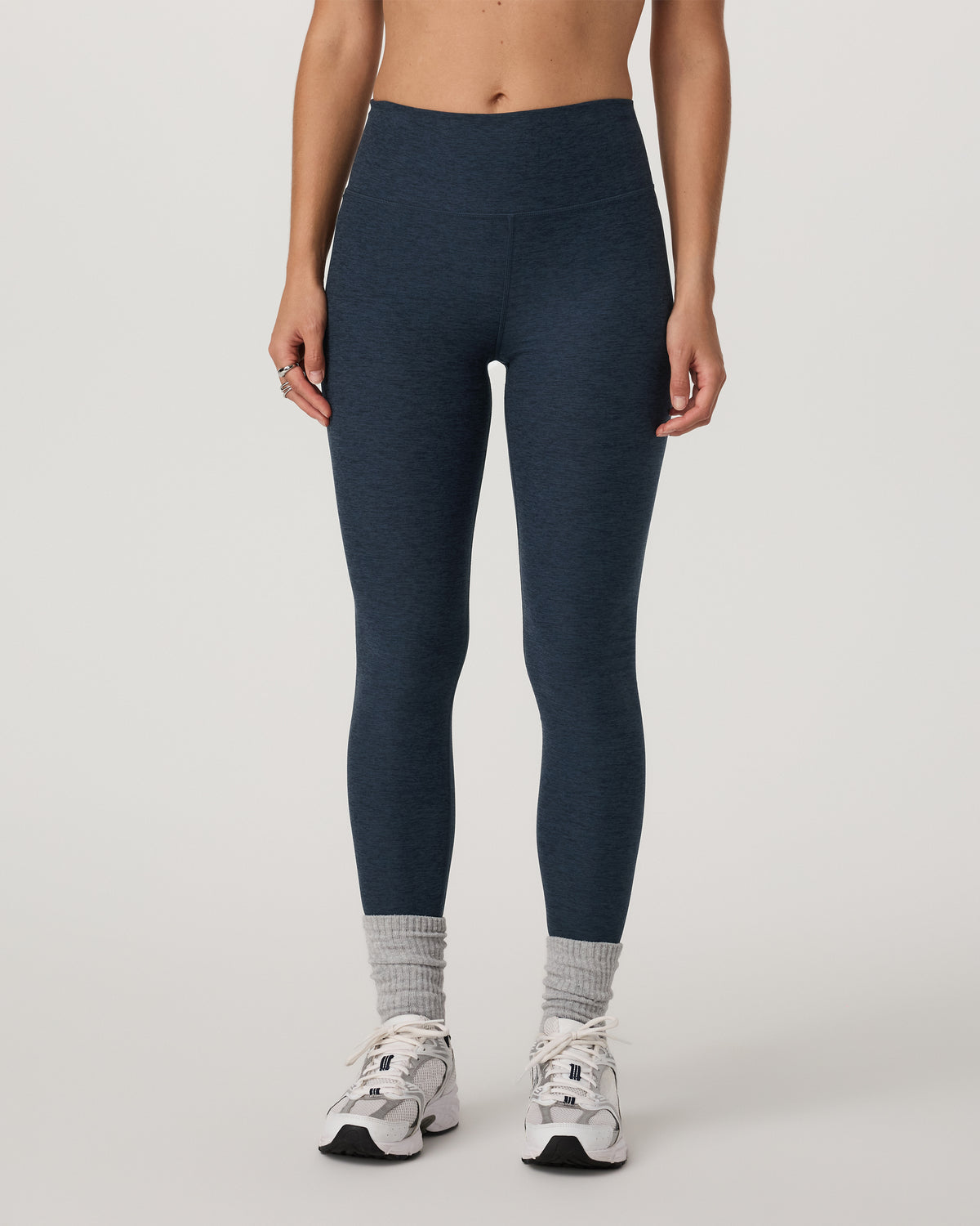 Women Vuori Clean Elevation Legging-Long Midnight Heather