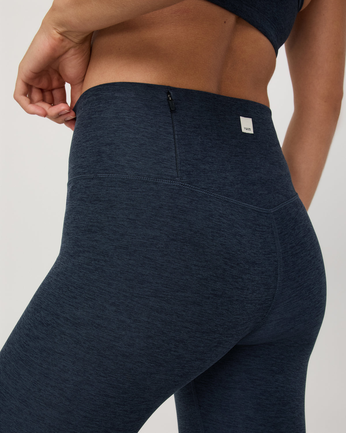 Women Vuori Clean Elevation Legging-Long Midnight Heather