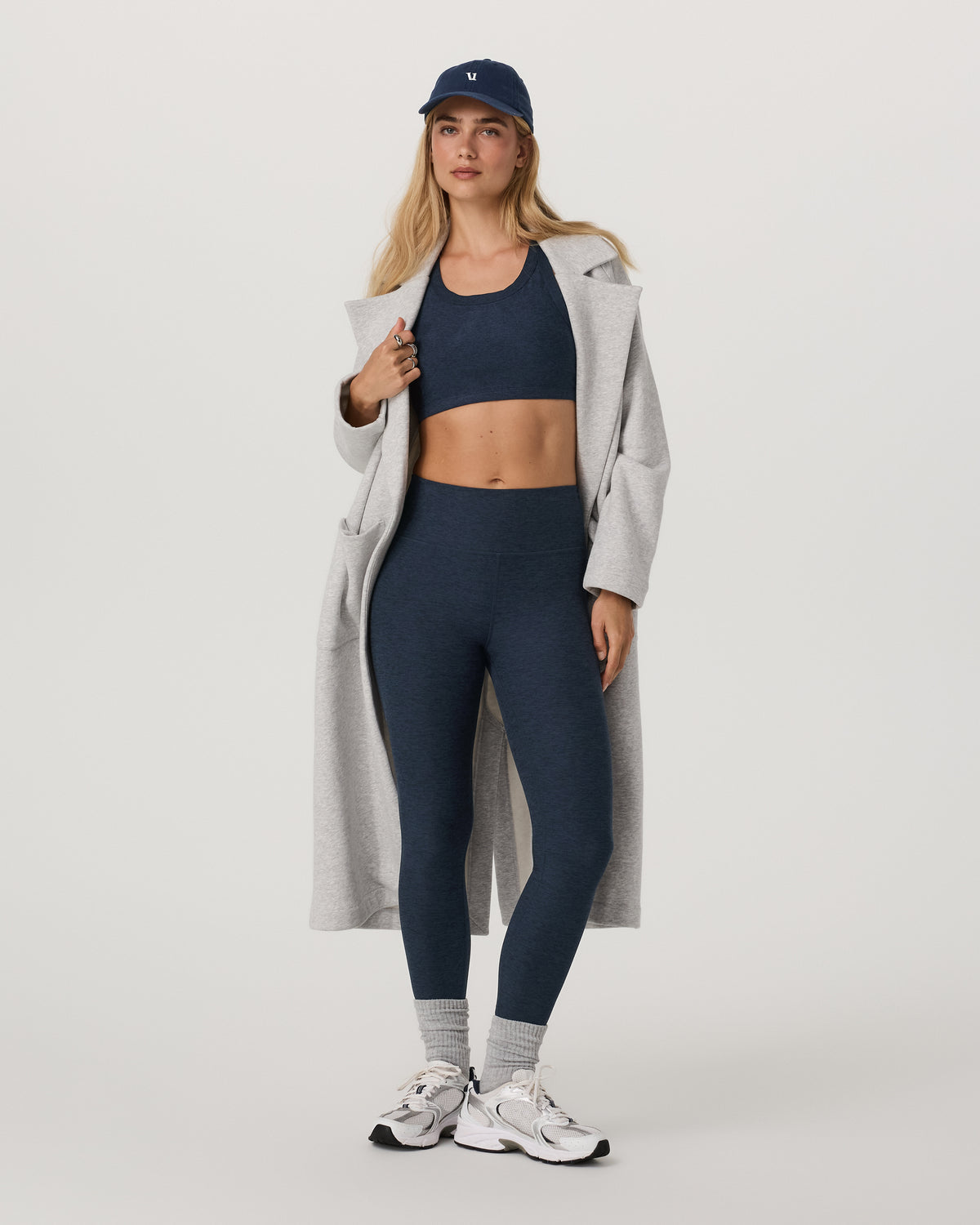 Women Vuori Clean Elevation Legging-Long Midnight Heather