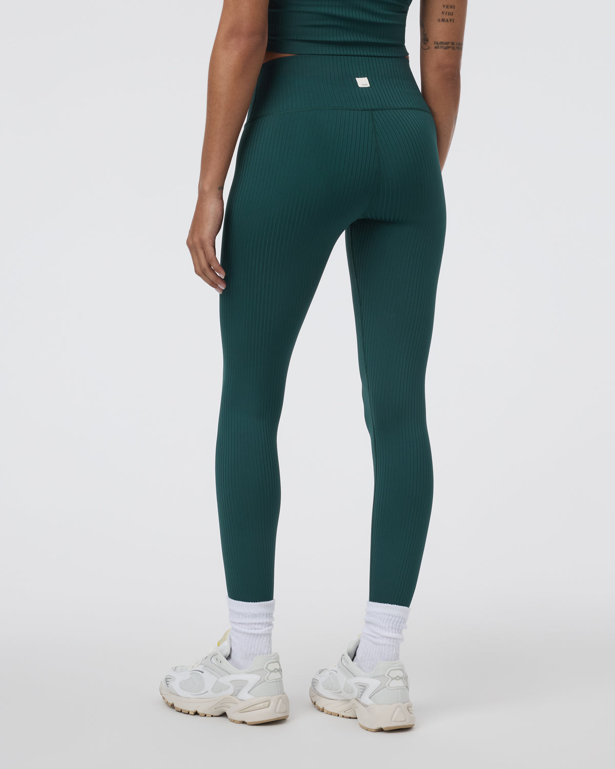 Women Vuori Inversion Rib Legging Moss