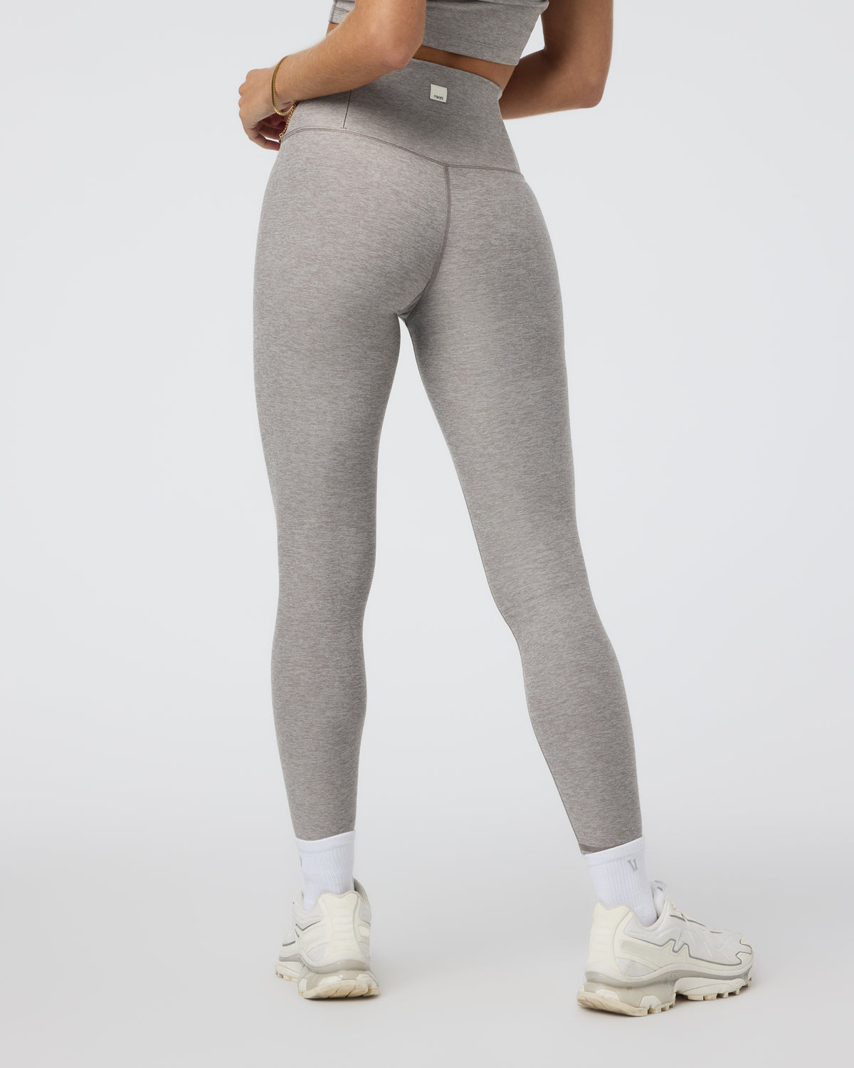 Women Vuori Clean Elevation Legging - Short Cobblestone Heather